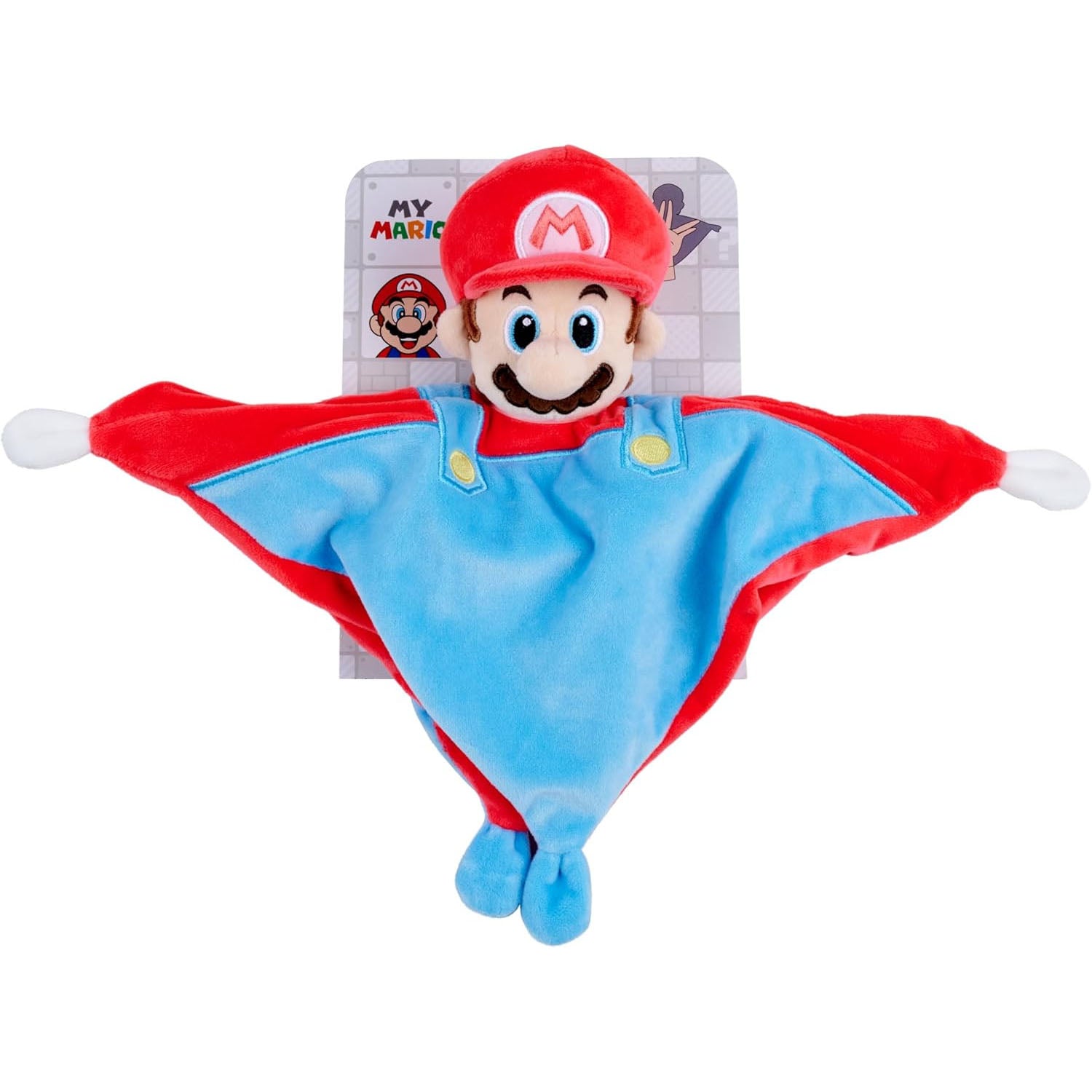 Plush blanket rattle ft. Mario from Super Mario Bros. 