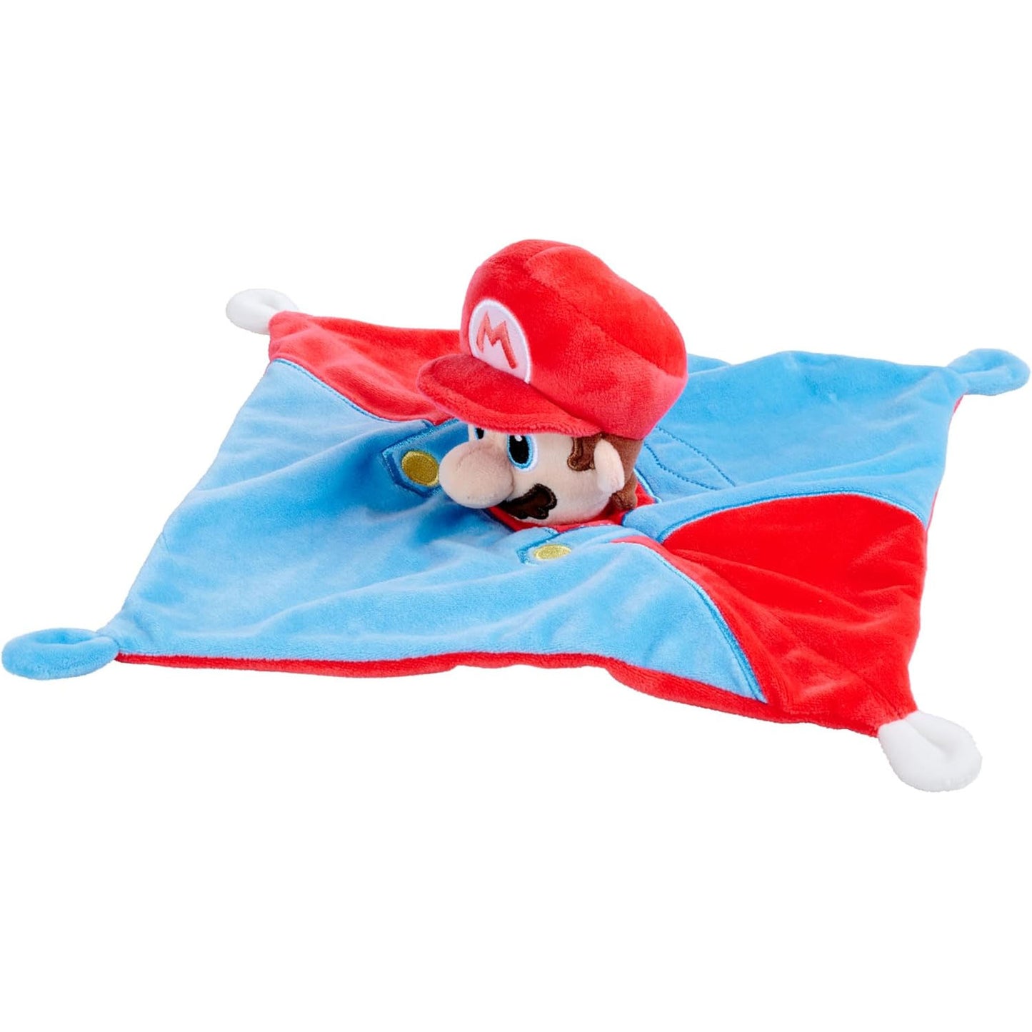 Plush blanket rattle ft. Mario from Super Mario Bros. 