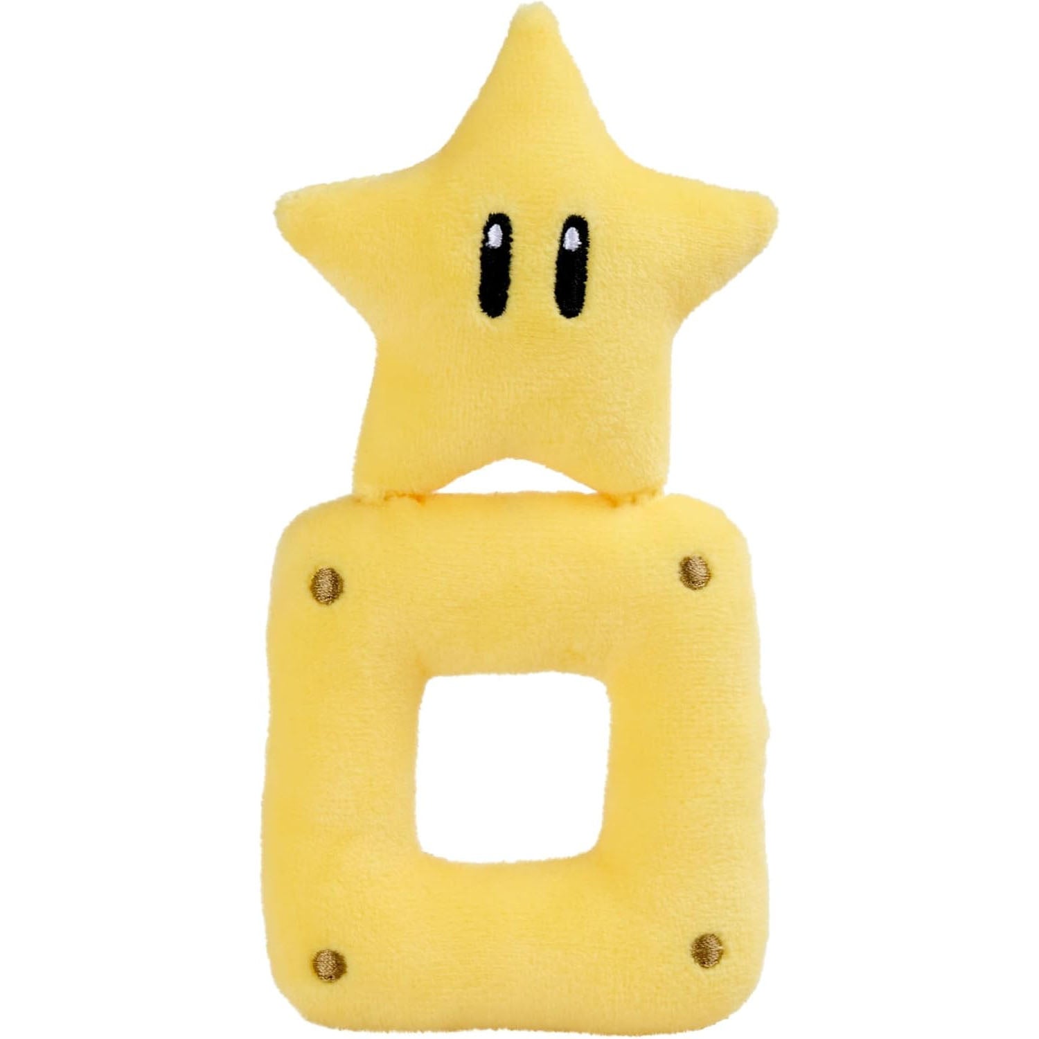 Plush, yellow rattle of the Super Mario star