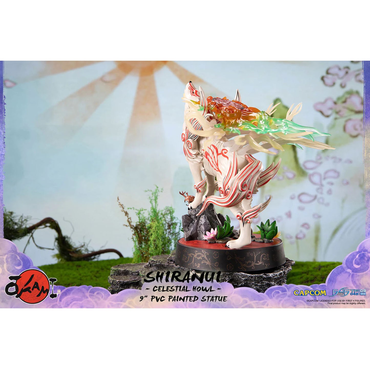 Okami Shiranui Celestial Howl Painted Statue