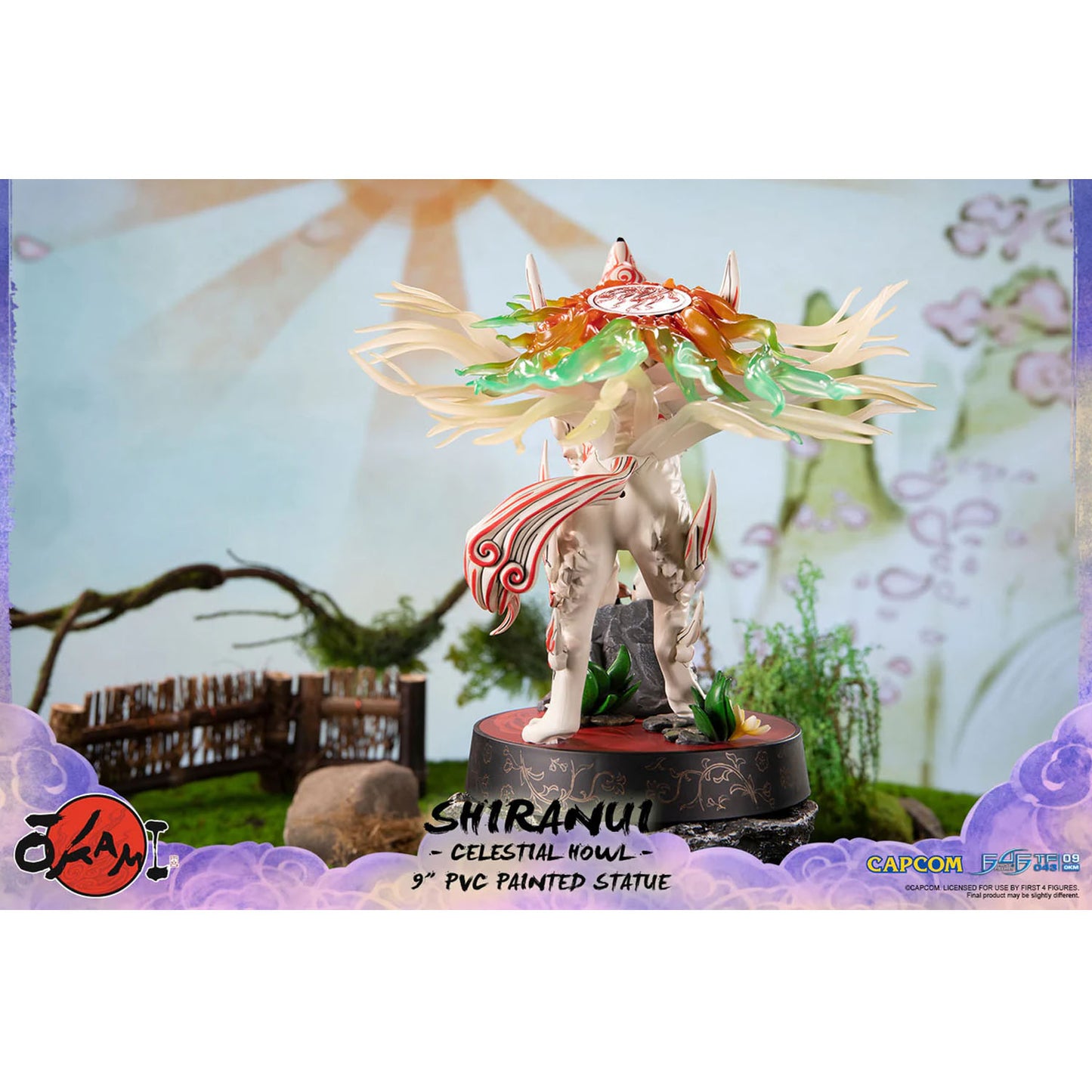 Okami Shiranui Celestial Howl Painted Statue