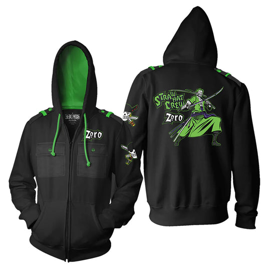One Piece Zoro Zip Hoodie