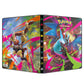 Pokémon trading card game binder with Lopunny and Charizard artwork on a white background