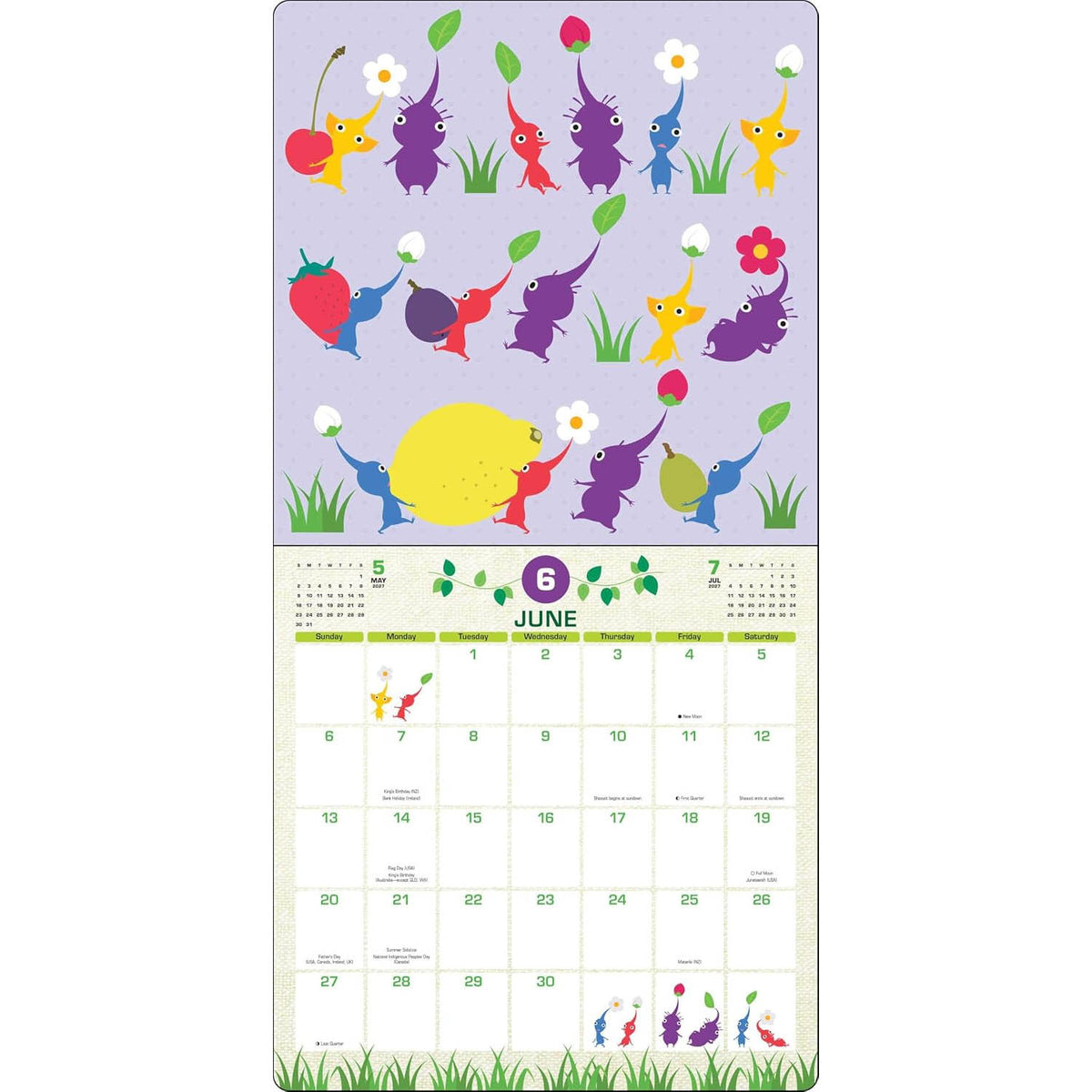 Pikmin 2027 Wall Calendar