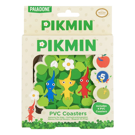 Box packaging for Pikmin PVC coasters. 