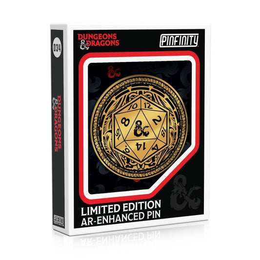 Pinfinity - Dungeons & Dragons Ornate Gold D20 Pin