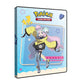 A Pokémon card folio featuring the trainer Iono on a blue background.