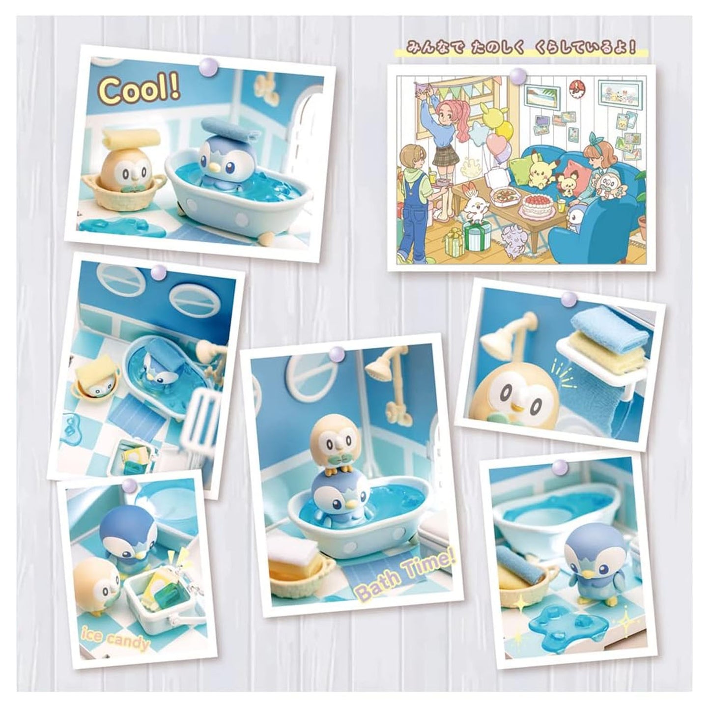 Pokémon Peaceful Place Playset - Piplup and Rowlet