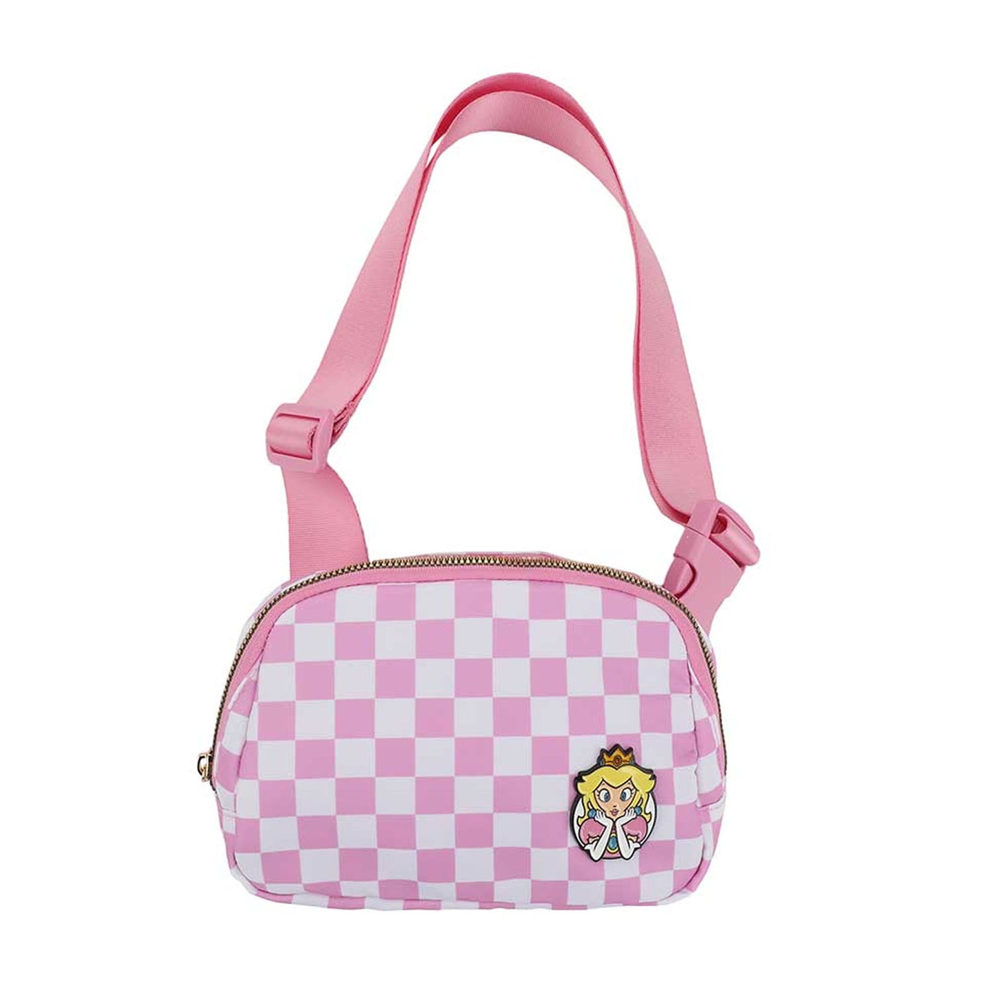 Princess Peach Checkered Bum Bag