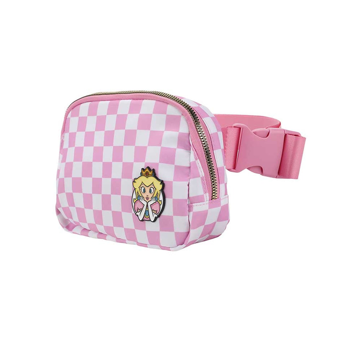 Princess Peach Checkered Bum Bag