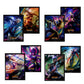Set of card sleeves featuring vs character art from the trading card game, Riftbound. 