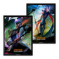 Two framed Riftbound League of Legends art prints featuring stylized character illustrations on a white background.