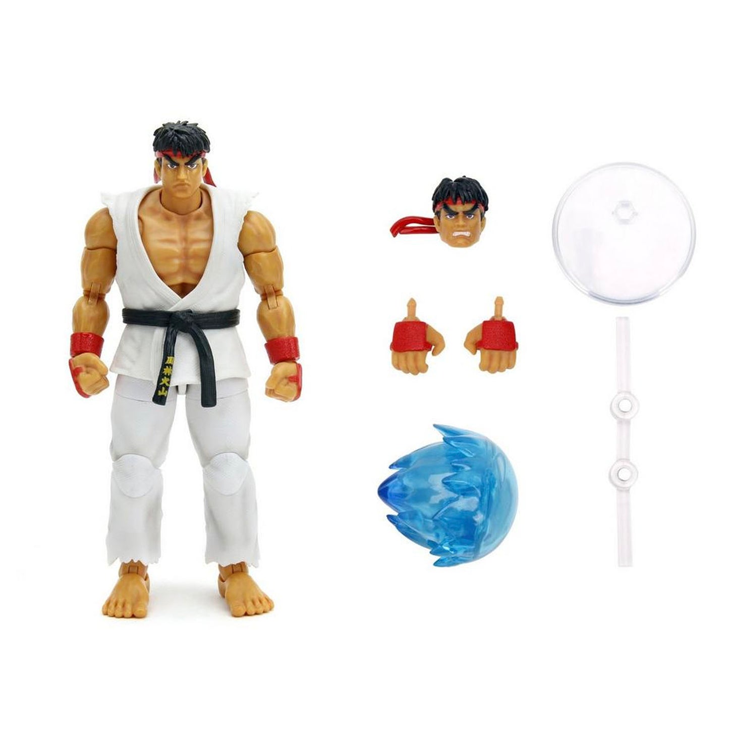 Ryu figure with accessories on a white background
