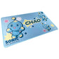 Blue gaming mat with 'Chao' character and 'Sonic the Hedgehog' branding on a white background