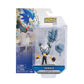 Tangle figure in blister style packaging with graphic of Sonic the Hedgebog on the front. She wears a yellow and black outfit with grey and white striped tail.