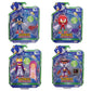Four Sonic the Hedgehog action figure packages arranged in a 2x2 grid on a white background, featuring Sonic, Knuckles, Wave, and Fang in their retail blister packaging.