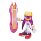 A Wave action figure posed next to a large pink and yellow board accessory, set against a plain white background.