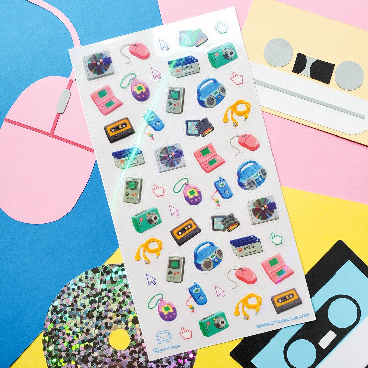 Electronic World Sticker Sheet