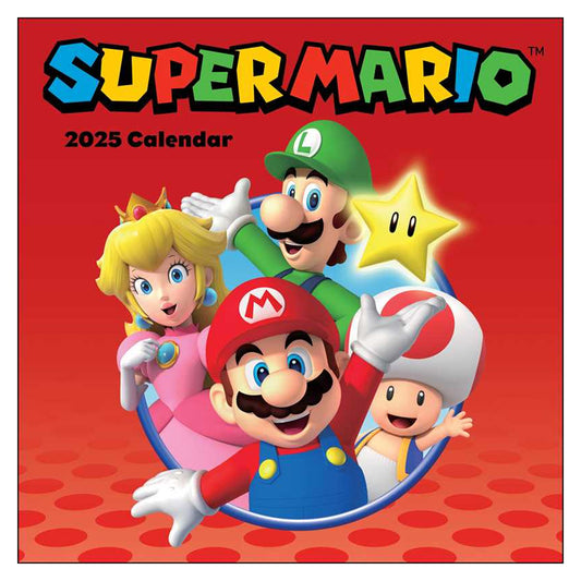 Super Mario 2025 Wall Calendar