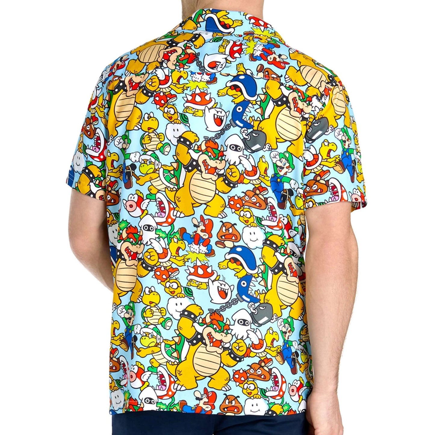 Super Mario Bowser's Kingdom Button-Down Shirt