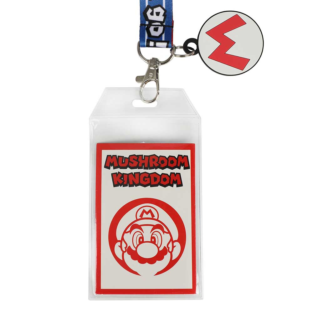 Super Mario Mushroom Kingdom Lanyard