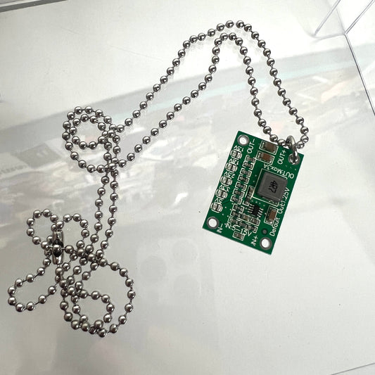 Green Circuit Board Necklace