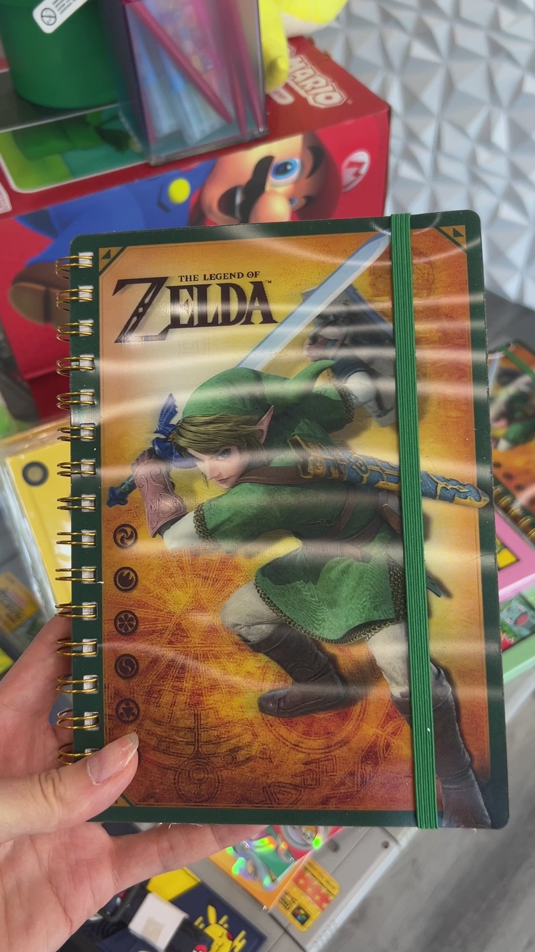 Legend of Zelda 3D Spiral Notebook – GeekyGlamorous